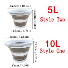 1pc Folding Bucket, Portable Outdoor Travel Small Bucket, Fishing Bucket, Plastic Foot Wash, Foot Bath, Car, Dormitory Portable Bucket, Practical And Beautiful, Does Not Take Up Space, Multifunctional Folding Bucket Home Bathroom Decoration Summer, Suitable For Bathroom, Outdoor, Dormitory, Car Washing, Watering Flowers