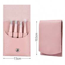 4-Piece Stainless Steel Eyebrow Hair Removal Tweezers, Pointed Angled Hook Needle Blackhead Removal