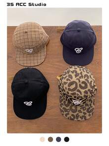 1 Piece Soft Crown Minimalist Snapback Cap, Unisex Casual Outdoor Sun Hat, Small Face, Spring/Summer - Multicolor - View 12