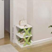 9/6/5/2 Tier Vertical Shoe Rack - Narrow Plastic Shoe Organizer, Holds 9 Pairs, Easy Assembly, Ideal For Entryway, Closet, Hallway, Bathroom, Dorm - Sturdy & Stackable Shoe Storage Shelf - Multicolor - View 7