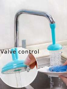 1个水龙头延长杆旋转节水水槽喷头柔性厨房浴室水龙头延长器 - 彩色 - 查看 5