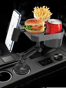 1 件多功能车载餐盘架杯架手机架饮料架储物盘收纳架，通用汽车内饰配件 - A - 查看 1