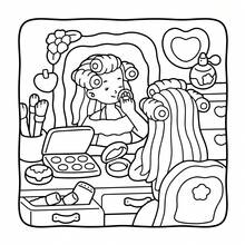 1pc (21cm*21cm) Adult Coloring Book "Girl's Space 2", Thick Opaque Paper, Clear Lines, Easy To Color, Featuring Various Girl's Life Scenes, DIY Coloring, Cultivate Thinking Ability, Suitable For Stationery, School Supplies, Great Gift For Girls, Valentine's Day, New Year - Girl Spaces2 - View 10