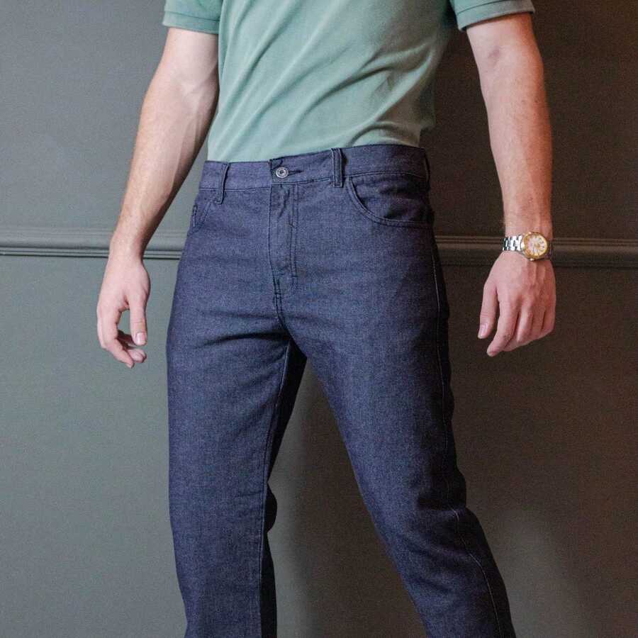 Men's Work Jeans, 100% Cotton, Black, Direct From The Factory, Special Offer, Immediate Shipping - 黑色 - 查看 1