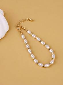 1 Elegant Pearl Women's Bracelet, Adorned With Exquisite Pearls, Daily-Friendly, Ideal Luxury Jewelry - Multicolor - View 5