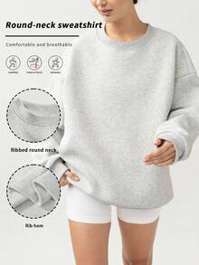 YZMJAFU 1 hanorac gros pentru femei, culoare solidă, cu pulover, hanorac gros pentru exterior, pentru alergare, fitness, drumeții, stil stradal - alb - Vizualizare 1