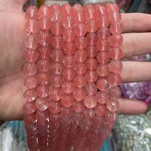 Hạt đá tròn tự nhiên 15 inch 4/6/8/10/12mm, bao gồm ngọc bích/mã não/ngọc lam/pha lê, thích hợp để làm đồ trang sức tự làm, vòng tay, vòng cổ, chữa bệnh luân xa - Nhiều màu - Xem 114