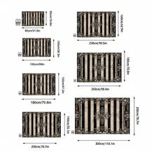 1 buah Karpet Mewah Bermotif Bunga dan Garis-garis Gaya Bohemian, Bahan Wol Imitasi Eropa, Cocok untuk Ruang Tamu, Kamar Tidur, Asrama, Lorong Masuk, Teras, Dapat Dicuci dengan Mesin, Karpet Dekoratif Ukuran Besar Sepanjang Musim, Dekorasi Rumah yang Estetis - MultiWarna - View 3