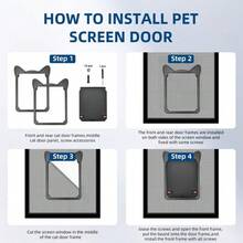 Pet Screen Door For Small Dogs & Cats - Heavy Duty Magnetic Lockable Flap, Inside Door 8.59x6.62inch, Easy Install For Sliding Glass/Patio Doors Screen, Scratch-Resistant & Security Latch (Size M),21789764