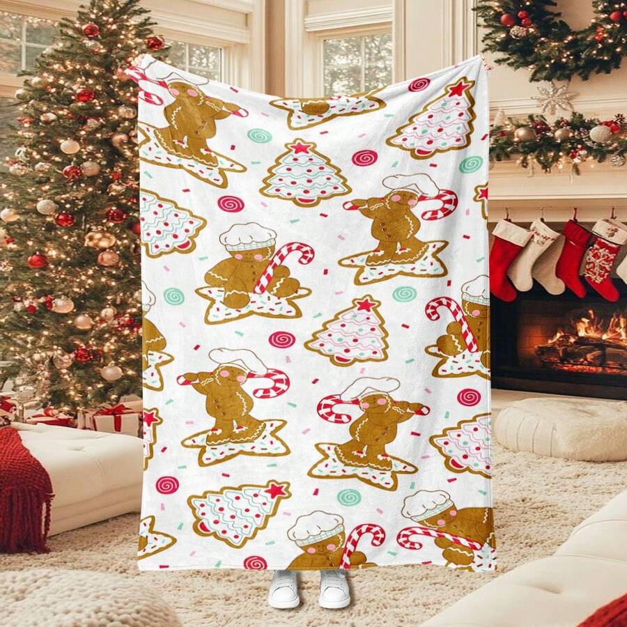 1 pièce Couverture thème Halloween, avec motif imprimé de citrouille et fantôme de dessin animé, en tissu flanelle doux avec fonction de chaleur, couverture pratique pour la chambre, le salon, la décoration d'Halloween, la fête à thème d'horreur