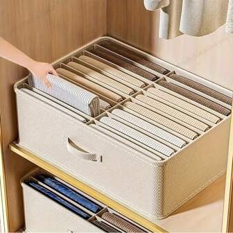 Organizer da 16 scomparti in poliestere con maniglie per il trasporto facile - Divisore per armadio multifunzione di alta qualità in stile retrò per jeans, magliette, pantaloncini e pantaloni da yoga - Soluzione di organizzazione e conservazione degli indumenti per la camera da letto, Soluzione di organizzazione dell'armadio | Organizer pieghevole | Materiale di alta qualità, Organizzatori e soluzioni di stoccaggio per armadi, Soluzioni di stoccaggio sotto il letto