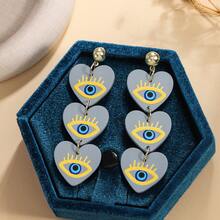 一对波西米亚风亚克力几何长耳环，送给朋友的精致小礼物 - 幾何圖案耳飾 - 查看 13