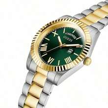 Guess Watch For Men- Classic Elegant Men's Analog Quartz Watch With Day / Date Display Black Round Dial And Silver & Gold 2-Tone Stainless Steel Strap Watch Suitable For Daily Business Wear Birthday Gift For Men GW0265G10 GW0265G11 GW0265G12 GW0265G13 GW0265G14 GW0265G4 GW0265G5 GW0265G6 GW0265G7 GW0265G8 GW0265G9