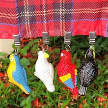 Home Set Of 4 Colorful Parrot Resin Tablecloth Weights Clips Colorful Parrot Handicraft Tablecloth Clamps Pack Of 4{"Color_name":"ColorfulParrot"} - Multicolor5 - View 1