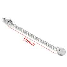 10pcs/set/lot Stainless Steel Pendant With Lobster Clasp and Extension Chain For DIY Jewelry Making