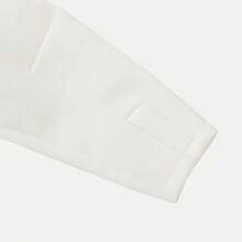 Nike Women's Casual Everyday Commute Simple Solid Color Zip-Up Cropped Hoodie Sweatshirt - White - View 6