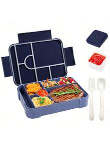 Cutie Bento de mare valoare, sigilată cu 1 compartiment, cutie de prânz portabilă pentru microunde, cutie simplă pentru fructe în culoare solidă, esențială pentru copii, studenți, lucrători la birou, reutilizabilă pentru picnic în camping în aer liber