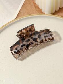 1/2 Peças Grampos de Cabelo com Estampa de Leopardo de Acetato, Garras de Cabelo, Grampos de Cabelo, Grampos de Cabelo, Grampos de Garra de Cabelo, Acessórios de Férias para Mulheres para Moda de Outono/Inverno, Acessórios de Cabelo de Inverno