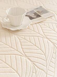1pc Solid Color Jacquard Stretch Elastic Sofa Cover, Ins Style For All Seasons, Machine Washable, Pet Proof & Durable, Suitable For Living Room, Bedroom, Dining Room, Outdoor, 1/2/3/4 Seater Sofa, Non-Slip Strips Included - Beige - View 9