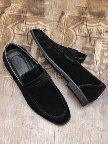 New Men's Loafers, Casual Fashion Moccasins, Comfortable Slip-On Shoes, Breathable Soft Sole Driving Shoes, Business Formal Suede Leather Shoes, Daily Commute Shoes, Fashionable Designer Men's Slip-On Leather Loafers Chic Autumn