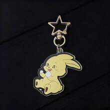 新款牛仔裤卡通人物钥匙扣，Haerin、Hanni、Danielle、Minji、Hyein 动物毛绒可爱学生背包吊坠，最佳朋友钥匙扣包饰，生日礼物，节日礼物 - 彩色 - 查看 4