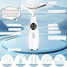 320mAh Elektrisches Gesichts- und Nacken-Massagegerät, Mikrostrom-Gesichtslifting-Maschine, Vibrationsmassage für den Heimgebrauch