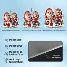 2025 Cartoon Cats - Christmas Gift For Cat Lovers - Personalized Custom Shaped Acrylic Ornament