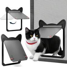 Pet Screen Door For Small Dogs & Cats - Heavy Duty Magnetic Lockable Flap, Inside Door 8.59x6.62inch, Easy Install For Sliding Glass/Patio Doors Screen, Scratch-Resistant & Security Latch (Size M),21789764