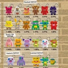 Spin Master Spin Master 1个官方Fuggler怪兽毛绒钥匙扣盲盒，随机收藏款，带亮片和动物特征的毛绒玩偶，趣味可爱毛绒钥匙扣包挂件，神秘惊喜拆箱玩具，适合男孩、女孩、收藏家，独特多彩的生日礼物 - Fuggler公仔鑰匙扣盲袋2 - 查看 4