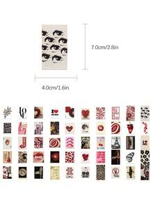 50 piezas Pegatinas de pósteres vintage para mujeres, cuaderno, portátil, estuche de teléfono celular, equipaje, monopatín, casco, decoración de calcomanías