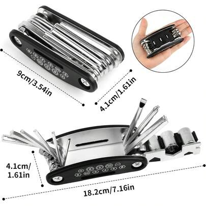 YL Multifuncional Kit de Herramientas para bicicleta Kit de Reparación de Bicicletas con bicicleta bomba Y herramienta de reparación de neumáticos