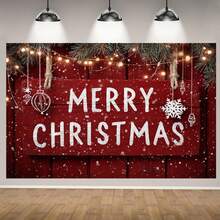 قطعة واحدة من قماش خلفية مطبوع بطباعة مسطحة 2D لعيد الميلاد، تحية عيد الميلاد مع زخارف من رقائق الثلج وفروع التوت الأحمر - خلفية عيد الميلاد المبهج. قماش أفقي ذو ملمس عالي الجودة، قماش خلفي بموضوع رجل الثلج، خلفية بموضوع عيد الميلاد الشتوي، ديكور عيد الميلاد الرجعي.