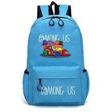 Among Us 小中学生用ランドセル 子供用スペース人狼ゲーム周辺バックパック - オレンジ1 - チェックする 30