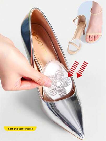 زوجان إلى خمسة أزواج من وسادات الجل السيليكوني نصف الحجم للأمام القدم، وسادات تدليك مقاومة للانزلاق وسميكة