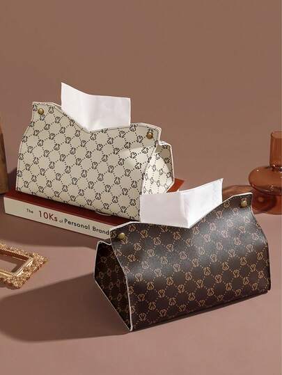 Nordic Style PVC Tissue Box, Washable, For Home Living Room Dining Room Storage, Multi-Purpose Tissue Box