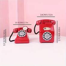 1pc Large-Capacity Vintage Telephone Money Box. Gift Ornament Creative Retro Savings Jar. Plastic Money Box. Creative Adorable Vintage Telephone Savings Jar For Boys And Girls. Festive Gift, Birthday Present. - Multicolor - View 10