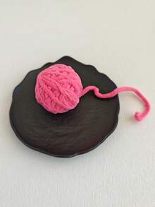 1 قطعة من لوازم الحيوانات الأليفة كرة ملونة منسوجة للقطط للتسلية الذاتية مع جرس، لعبة مضغ جميلة للقطط للعب وتخفيف الملل، لاستخدام الحيوانات الأليفة فقط