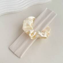 Einfarbiges minimalistisches Stirnband mit Kombination aus großem Darm-Stirnband, hochdehnbares Laufstirnband für Sport, Yoga-Haaraccessoire 1 Set warme Haarbänder Frauen Bandanas