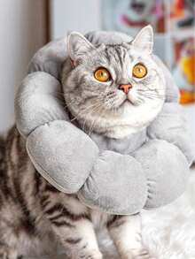 1pc Cat Collar Sunflower, Elizabeth, Collar Cat Sterilization Ring Anti Lick And Scratch Adjustable ,Cat Neck Ring Pet Dog Head Cover, Pet Supplies, Dog Neck Ring