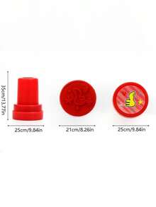 10pcs Mixed Cartoon Stamp Toys, Random Pattern Bulk Wholesale