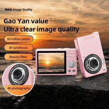 Mini Digitalkamera für Gebrauch und Spaß für junge Fotografen, Punkt-und-Schieß-Digitalkameras mit FHD 4K, 700mAh Akkukapazität