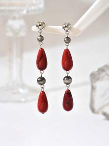 2 piezas de pendientes de aro con borla de resina con estilo bohemio de moda, con corazón dorado, ámbar, mármol, patrón floral crema, imitación de jade, ganchos dorados/plateados, elegantes pendientes para mujeres, adecuados para vacaciones, fiestas, uso diario, diseñados especialmente para damas sexys amantes de la dopamina. La resina está elaborada para lograr un efecto similar al jade, cada pieza tiene un color y un patrón únicos, las marcas de molde leves son normales debido al proceso de vertido.