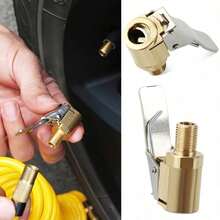 Car Air Pump Thread Nozzle Adapter Truck Tire Inflator Head Valve Clip Connect Copper Tire Inflation Chuck