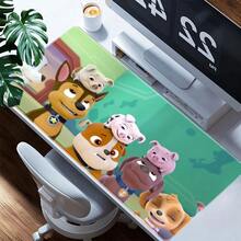 1pc  Cartoon Characters Mouse Pad - Non- Rubber Base, Washable Desk Mat For Office & Gaming, Vibrant  Artwork Premium Computer Accessory, Mouse Pads For Desk, Gaming Mousepad