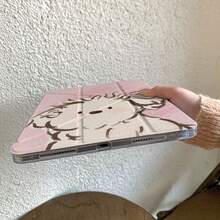 DANYCASE 透明折叠保护壳，兼容 iPad A16 2025、iPad Air 11/13、M2/M3、iPad Pro 11/13、M4 2024、iPad Air 4/5/10 代 10.9 英寸、iPad Pro 11 代、9 代、8 代、7 代 10.2 英寸、iPad Pro 12.9 英寸、4 代、5 代、6 代 - 吹風小狗 - 查看 6