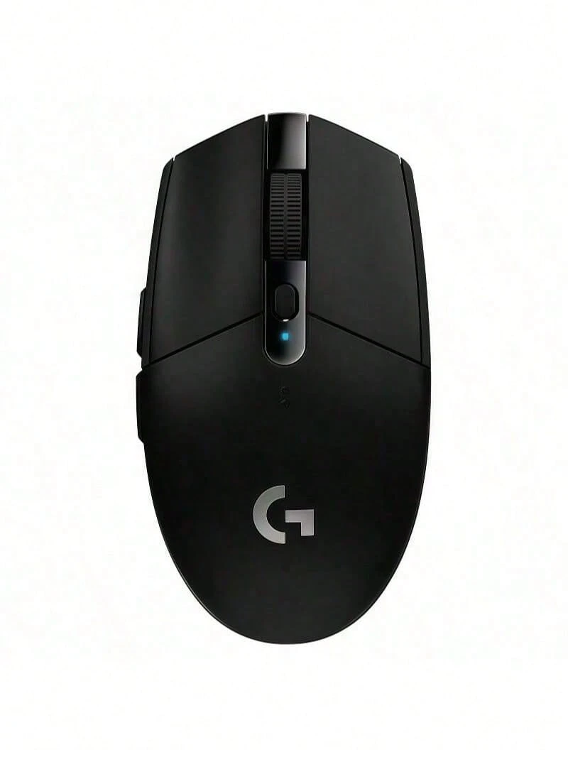 Logitech Ratón inalámbrico ligero G304 con sensor de juegos de alto rendimiento, seis botones programables, funcionamiento silencioso, portátil y ligero, adecuado para escenarios de oficina y juegos (negro) - Negro - Ver 1