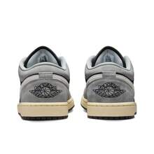 Nike Jordan Air Jordan 1 Low“浅烟灰色”时尚舒适防滑耐穿低帮复古篮球鞋，男款，黑灰色 - 黑灰 - 查看 4