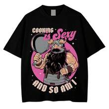 Delicious In Dungeon Manga Senshi Sexy Senshi Cooking TShirt - 灰色 - 查看 1