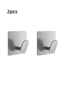 No Drill Adhesive Hooks - Black Towel Hooks, Robe Hooks, Stainless Steel Wall Hooks, Rust & Oil Proof, Stick On Bathroom Or Kitchen Home Essentials, Bathroom Accessories, Must-Have 2026 - Multicolor - View 15