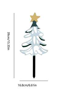 40 cm świąteczna choinka z reniferem Świętego Mikołaja, żelazna dekoracja artystyczna, odpowiednia do domu, ogrodu, dekoracji świątecznych i zewnętrznych